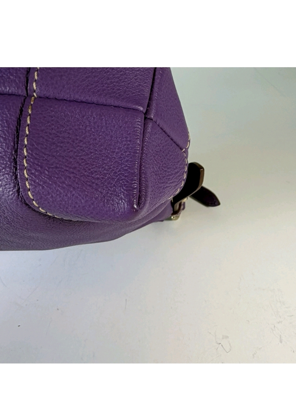 Dooney & Bourke Purple Leather Crossbody Bag - Picture 8 of 16